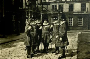 Beefeaters Prints: Tower of London Yeoman Warders, c1920. Creator: Unknown