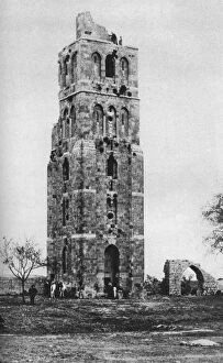 Images Dated 25th August 2009: Tower of the Forty Martyrs, Ramla, Palestine, c1930s. Artist: Ewing Galloway