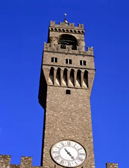 Arnolfo Gallery: Detail of the tower of the Palazzo Vecchio