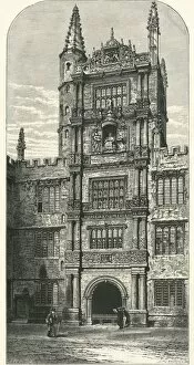 Composite Gallery: Tower in the Schools Quadrangle, c1870