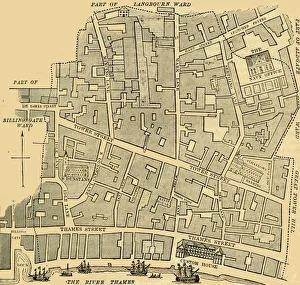 Custom House Prints: Tower Street Ward, (c1872). Creator: Unknown