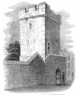 Shrewsbury Collection: Tower on the town wall, Shrewsbury, 1845. Creator: Unknown