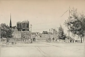 The Towers of Notre-Dame, 1915. Artist: William Walker