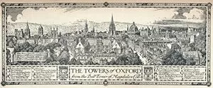 Edmund Hort Gallery: The Towers of Oxford, 1905. Artist: Edmund Hort New
