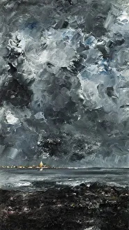Strindberg Johan August Prints: The Town, 1903. Creator: August Strindberg