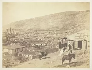 Mules Collection: The Town of Balaklava, 1855. Creator: Roger Fenton