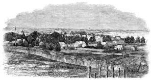 The town of Bathurst, New Brunswick - from a photograph by E. J. Russell, of Bathurst, 1860. Creator: Unknown