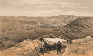 Krym Prints: The Town Batteries or Interior Fortifications of Sebastopol, 1856. Artist: Thomas Picken