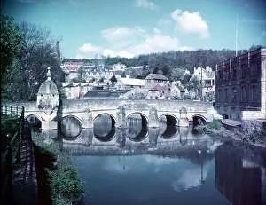 Penitentiary Prints: Town Bridge, Bradford-on-Avon, Wiltshire, c1955. Creator: Arthur Charles Kirby Ware