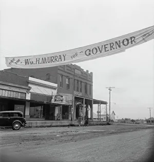 The town of Caddo in southeast Oklahoma, 1938. Creator: Dorothea Lange