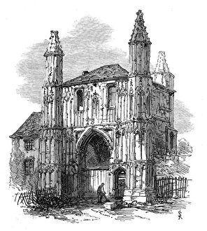 Gatehouse Prints: The Town and Camp of Colchester: the Abbey Gate, 1869. Creator: Unknown