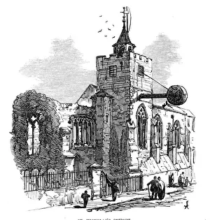 St Nicholas Church Prints: The Town and Camp of Colchester: St. Nicholas's Church, 1869. Creator: Unknown