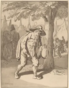 Bernard Schreuder Gallery: Town Crier, 1776, published 1777. Creator: Bernhard Schreuder