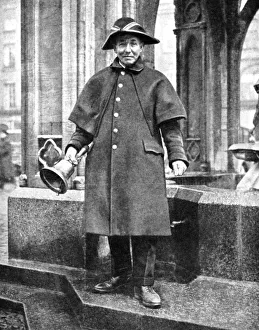 Town crier, Cambridge, England, 1936. Artist: Donald McLeish Town crier, Cambridge, England, 1936. Artist: Donald McLeish