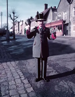 Tradition Prints: Town crier reading proclamation