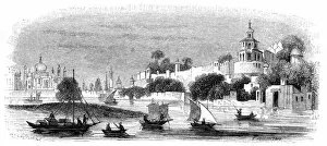 Images Dated 29th September 2007: Town and fort of Agra, 1847. Artist: Robinson