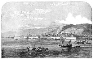 River Danube Prints: Town and Fortress of Silistria - from an original sketch by our own artist