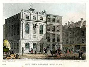 Admin Prints: Town Hall, Borough High Street, Southwark, London, 1830. Artist: R Winkles
