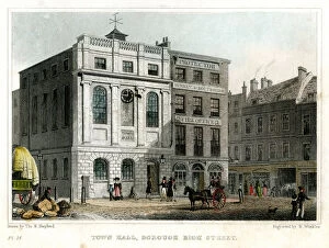 Administration Gallery: Town Hall, Borough High Street, Southwark, London, 1830.Artist: R Winkles