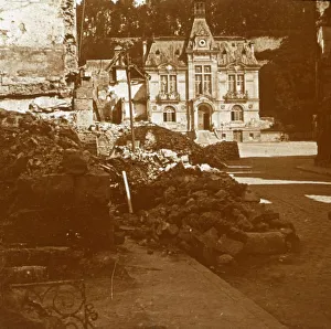 Hauts De France Prints: Town hall, Chateau Thierry, France, c1914-c1918