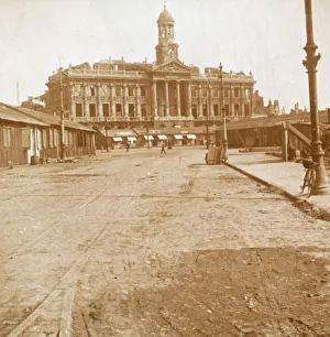 Grand Place Prints: Town Hall and Main Square, Cambrai, Northern France, c1914-c1918