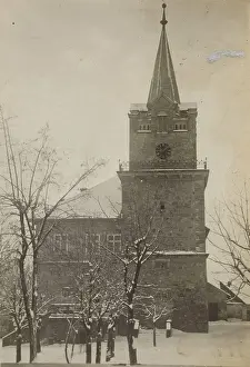 Town Hall Prints: Town Hall - northern facade, Nowy Wisnicz, 1919. Creator: Unknown