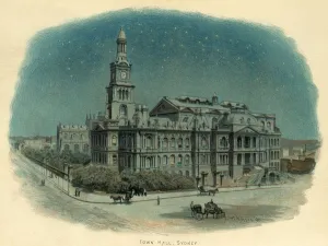 John H Prints: Town Hall, Sydney, New South Wales, Australia, 1896. Creator: C Wilkinson