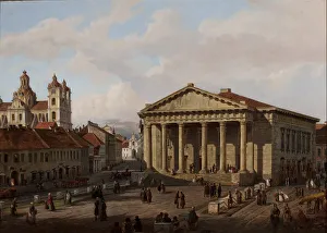 Muzeum Narodowe Prints: The Town Hall in Vilnius, c1846