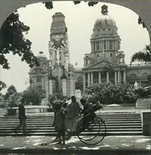 Town Hall Gallery: Town Hall and World War Memorial, Durban, South Africa, c1930s. Creator: Unknown