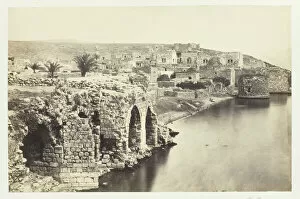 The Town and Lake of Tiberias, from the South, 1857. Creator: Francis Frith