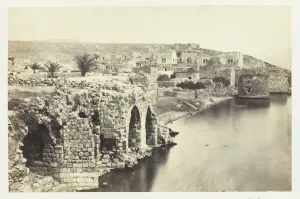 Frith Francis Gallery: The Town and Lake of Tiberias, from the South, 1857. Creator: Francis Frith
