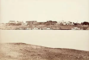 Thebes As Said Egypt Prints: Town Of Luxor, c.1870. Creator: Antonio Beato