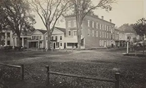 Neighbourhood Prints: Town Square, Berkshire, Massachusetts, between 1890 and 1900. Creator: Unknown