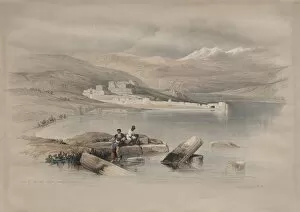 1796 1864 Gallery: Town of Tiberias Looking Towards Lebanon, 1839. Creator: David Roberts (British, 1796-1864)