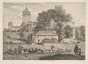 The Town Wall of Regensberg, 1817. Creator: Johann Christian Erhard