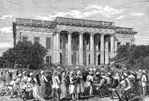 Doric Prints: The Townhall, Calcutta, 1876. Creator: Unknown