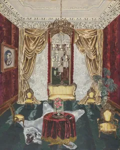 Parlour Collection: Townhouse Parlor, 1869, 1935 / 1942. Creator: Perkins Harnly