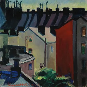 Antell Collections Prints: Townscape, 1926. Creator: Vaino Kunnas