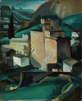 Townscape from Italy, 1920-1929. Creator: Henry Ericsson