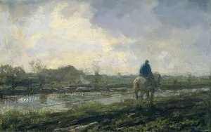 Towpath, 1894. Creator: Jacob Henricus Maris