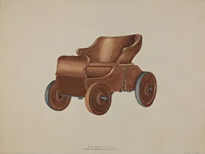 Wilbur M Rice Prints: Toy Automobile, c. 1938. Creator: Wilbur M Rice