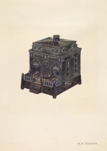 Archie Thompson Gallery: Toy Bank, c. 1937. Creator: Archie Thompson
