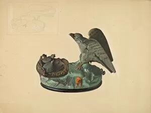 Description Gallery: Toy Bank: Eagle, c. 1940. Creator: William High