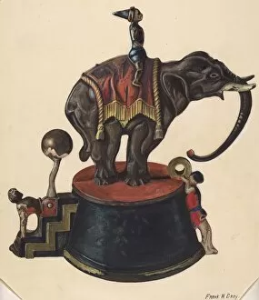 Toy Bank: Elephant, 1935 / 1942. Creator: Frank Gray