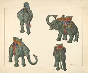 Saving Gallery: Toy Bank: Elephant, c. 1938. Creator: William O. Fletcher