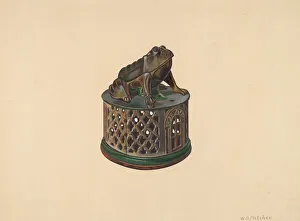 Saving Gallery: Toy Bank: Frog, c. 1938. Creator: William O. Fletcher