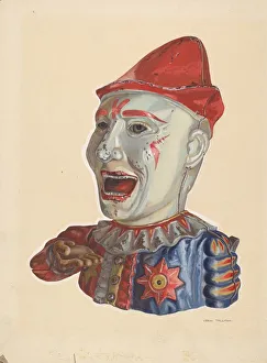 Tallman Verna Prints: Toy Bank: Humpty Dumpty, c. 1938. Creator: Verna Tallman