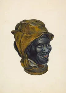Negro Collection: Toy Bank: Negro Boy Head, c. 1939. Creator: Walter Hochstrasser