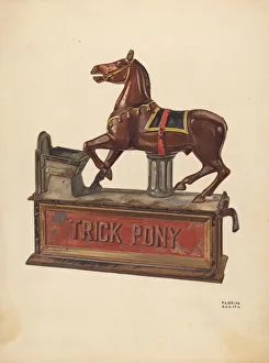 Toy Bank: Trick pony, c. 1937. Creator: Florian Rokita