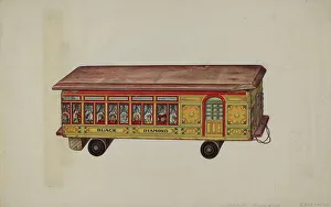 Dorothy Brennan Prints: Toy Coach, c. 1939. Creator: Dorothy Brennan